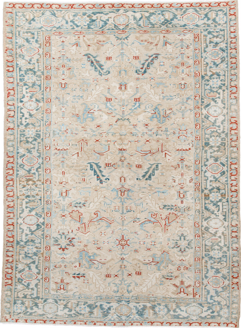 Antique Heriz Area Rug (6' x 8')